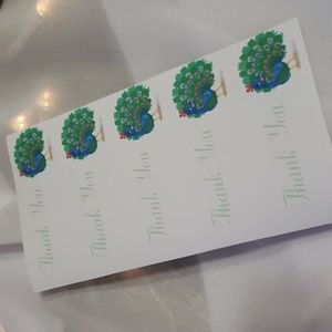 60 ct Peacock stickers